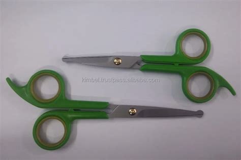 Plastic Handle Pet Grooming Scissor Set Serrated And Plain Blade ...