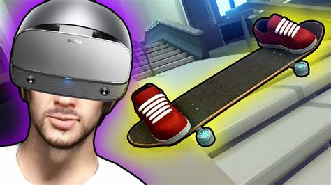 SKATEBOARDING IN VR! - Oculus Rift S - Hover Skate VR - YouTube