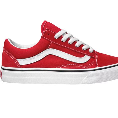 Vans Women's Old Skool Red Shoes | Women's Athletic Shoes | Shoes | Shop The Exchange