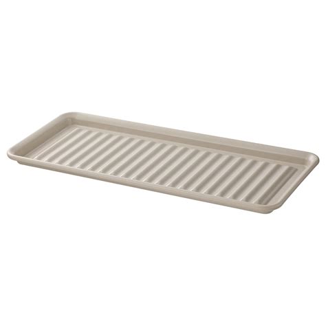 VÄLVÅRDAD dish drainer, beige/galvanized, 6x13 ¾" - IKEA