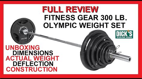 fitness gear 300 lb. olympic weight set walmart - Deonna Rossi