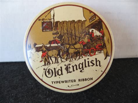 Vintage Old English Typewriter Ribbon Tin – oldschooltypers