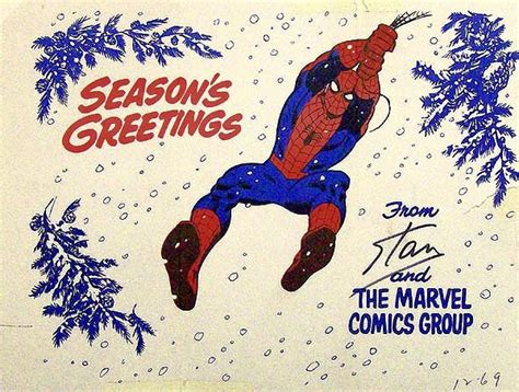 Mighty Marvelmania Museum: Marvel Comics 1969 Christmas card signed by ...