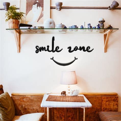 Smile Zone Metal Wall Art Metal Wall Letters Kitchen Wall - Etsy