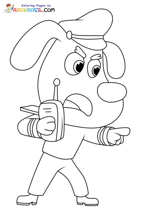 Sheriff Labrador Coloring Pages