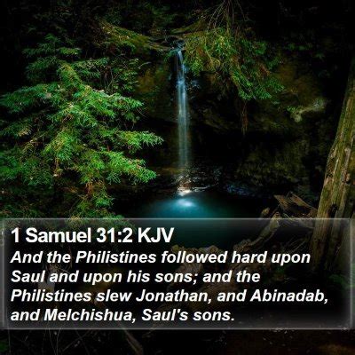 1 Samuel 31 Scripture Images - 1 Samuel Chapter 31 KJV Bible Verse Pictures