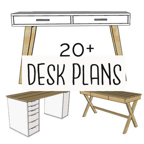 Furniture Plans | Wood desk plans, Woodworking projects desk, Woodworking desk