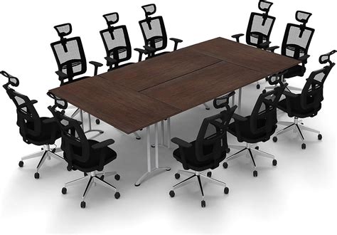 Amazon.com: 10 Person Conference Tables Meeting Tables Seminar Tables Compact Space Maximum ...