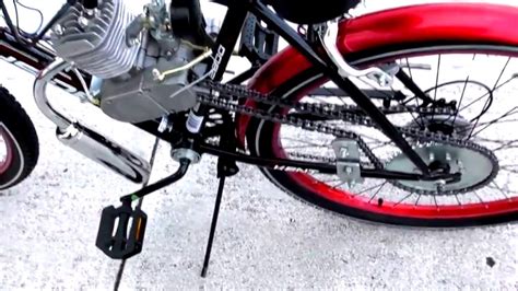 80cc Motorized Bike Kit - YouTube