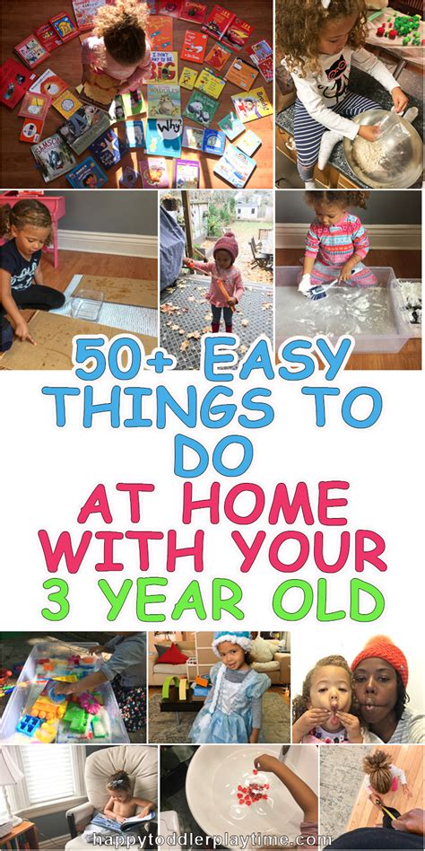 50+ Easy Things To Do At Home with Your 3 Year Old - Happy Toddler Playtime