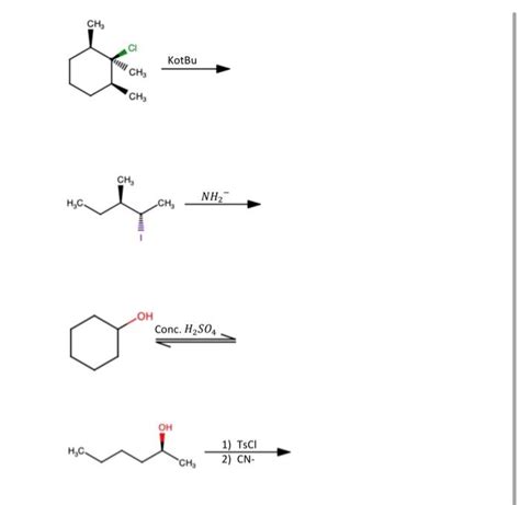 Solved Complete the reactions below, draw the mechanism for | Chegg.com