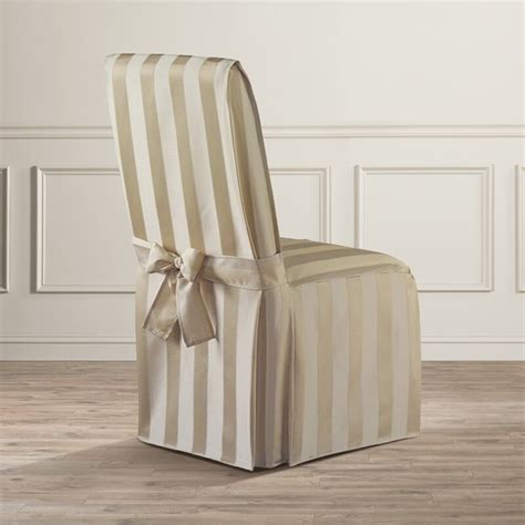 Astoria Grand Box Cushion Dining Chair Slipcover & Reviews | Wayfair