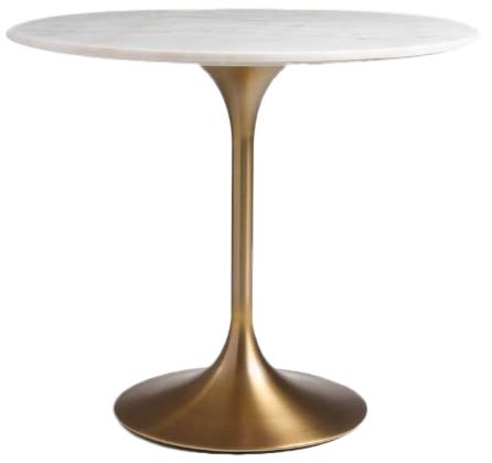 Gold And Marble Leilani Tulip Dining Table in 2021 | Tulip dining table, Wall decor living room ...