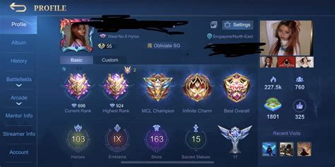 700 point Mythical Glory Mobile Legend Account, Video Gaming, Gaming ...