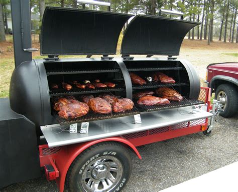 The first cook on the smoker my hubby built. | Bbq grill design, Bbq pit, Bbq grill