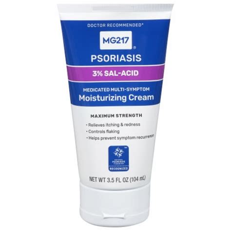 MG217® Psoriasis Medicated Multi-Symptom Moisturizing Cream, 3.5 fl oz ...