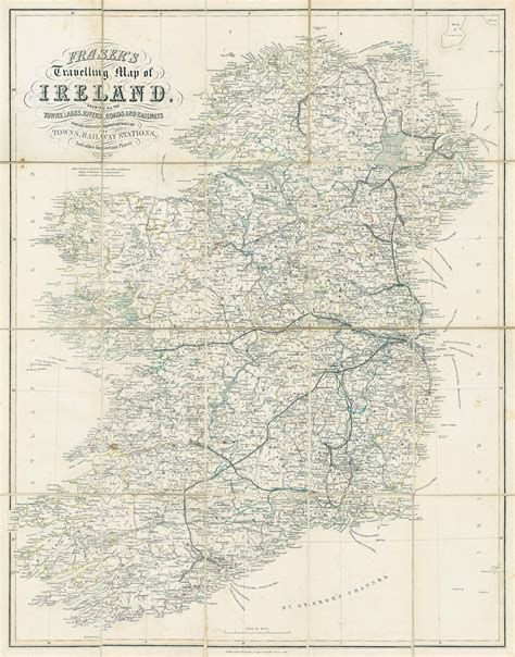 Ireland Map : Vintage Map of Ireland Old Ireland Map Large - Etsy ...