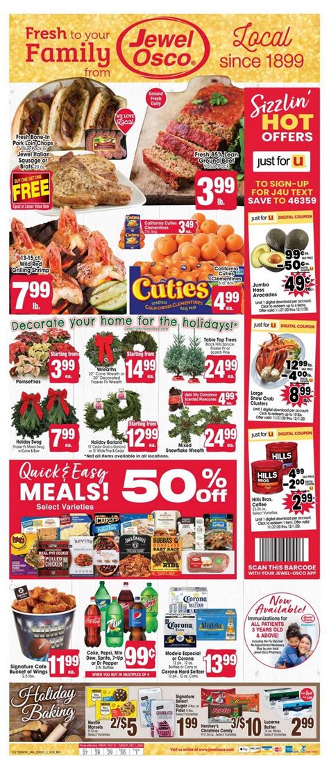 Jewel Osco Weekly Ad Nov 27 – Dec 01, 2020