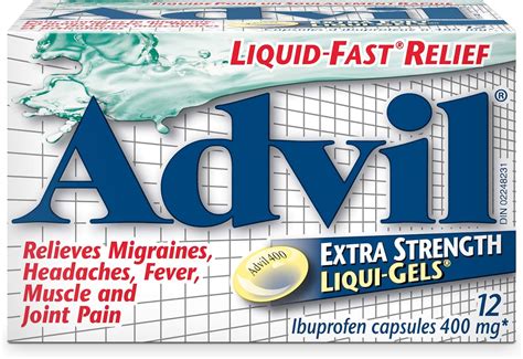 Advil Extra Strength Ibuprofen Pain Relief Liquid-Gels, Fast Acting ...