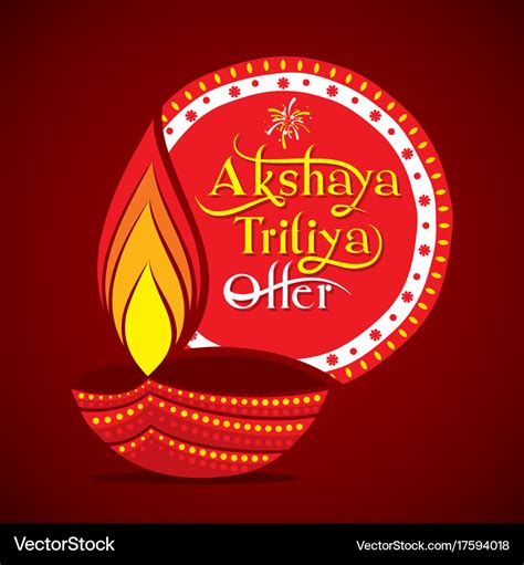 Akshaya tritiya festival offer template Royalty Free Vector