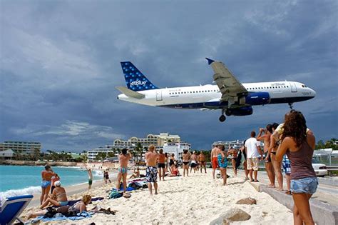 St. Maarten airport (SXM)... runway that starts or ends at the beach. Come Fly With Me, Airline ...