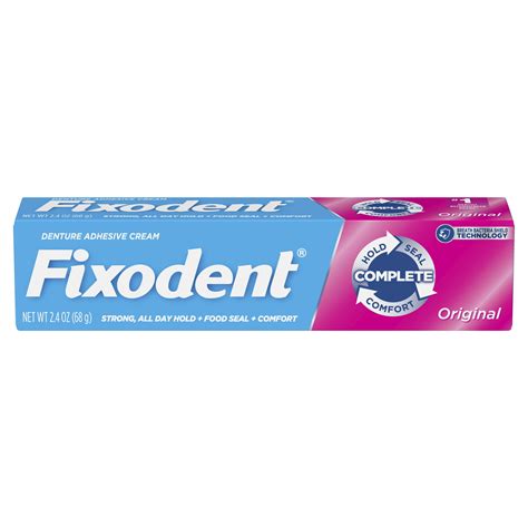 Fixodent Complete Original Denture Adhesive Cream, 2.4 oz - Walmart.com