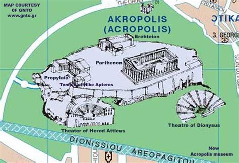 Map of the Acropolis | Greece travel, Greek islands, Athens map