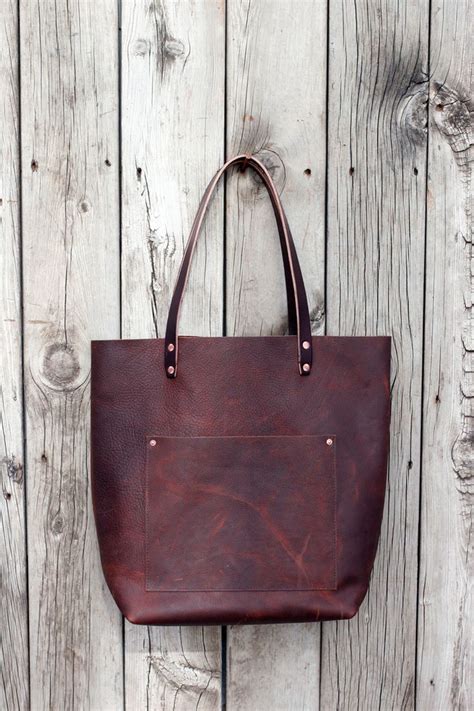 Leather market bag (With images) | Leather tote bag, Tote bag, Leather tote