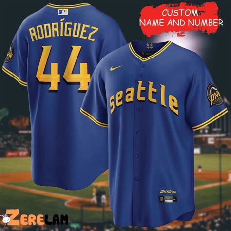 Rodriguez Seattle Mariners City Connect Customeize of Name Youth ...