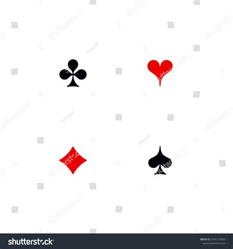 Set Shape Diamonds Clovers Hearts Spades Stock Vector (Royalty Free ...