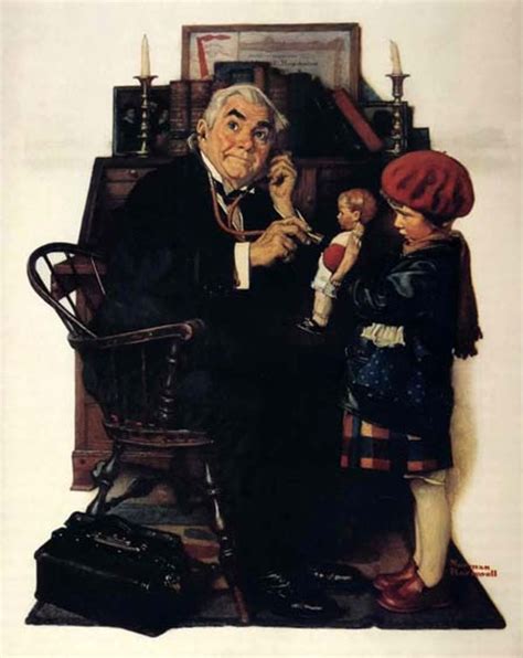 DOCTOR AND DOLL BY NORMAN ROCKWELL - GRUN ART