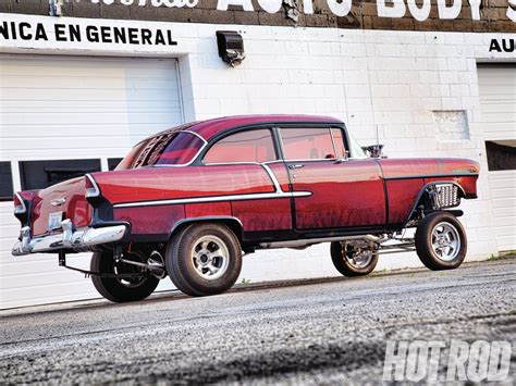 1955 chevrolet hot rod rods retro drag racing race gasser e – Artofit