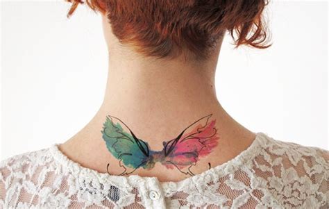 Watercolor Wings Temporary Tattoo | Etsy