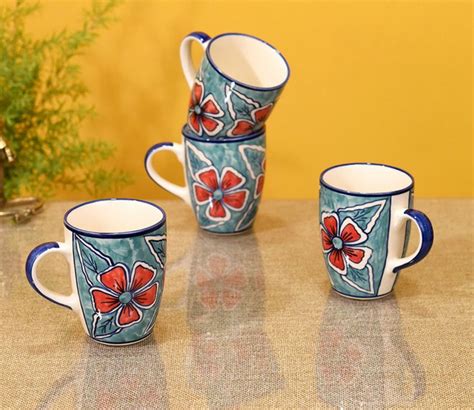 Buy Artic Flowers of Ecstasy Coffee Mugs (Set of 4) Online in India at ...