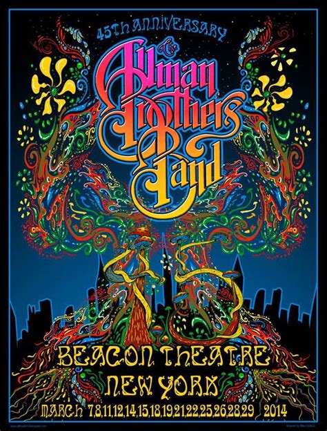 Allman Brothers Band Concert Poster Re print 461 | Etsy in 2021 | Concert posters, Concert ...