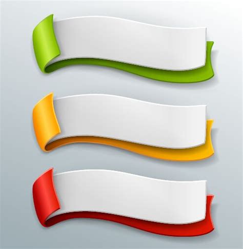 Modern Layered Banners Vector Material 15