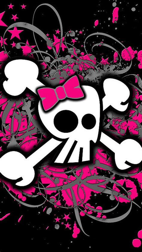 Pink Skull Wallpaper - WallpaperSafari