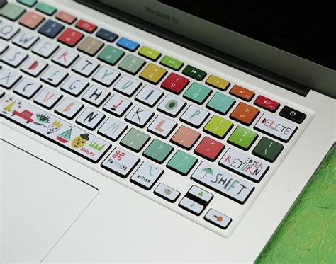 White Cute Skins Keyboard Stickers Laptop MacBook Keyboard | Etsy