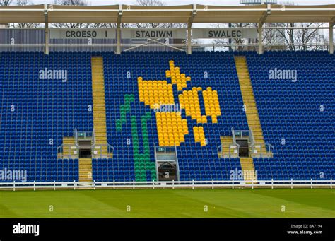 SWALEC Stadium Glamorgan cricket ground Sophia Gardens Cardiff South Wales UK grandstand with ...