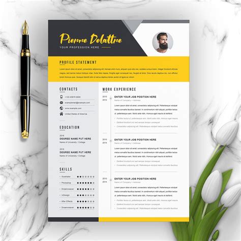 Creative & Modern Resume / CV Template - Etsy