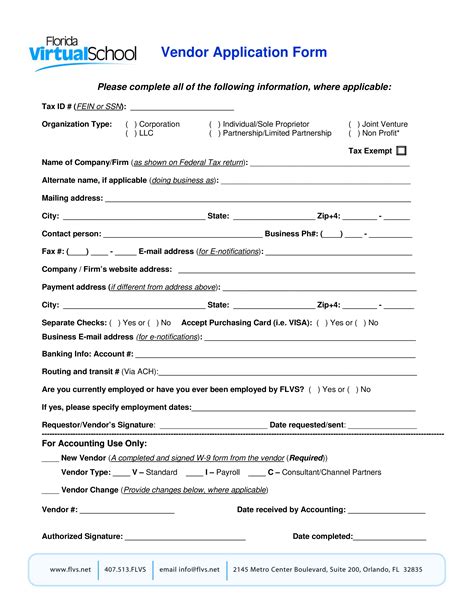 Microsoft Word - Vendor Application Form Updated 2011 - Vendor-Application-Form-Free-Download ...