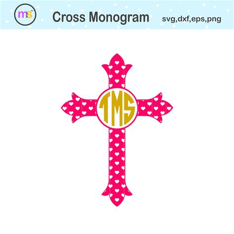 Cross Monogram Svg Cross Svg Cross Clip Art Cross Graphics - Etsy