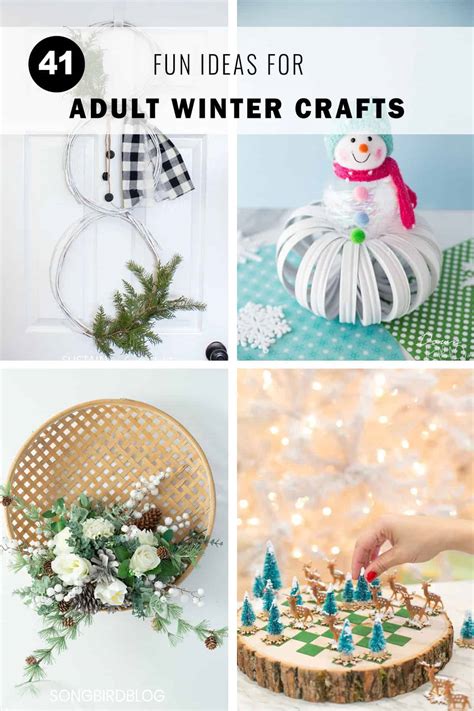 20+ Easy Winter Crafts For Adults - HywelIbtisam