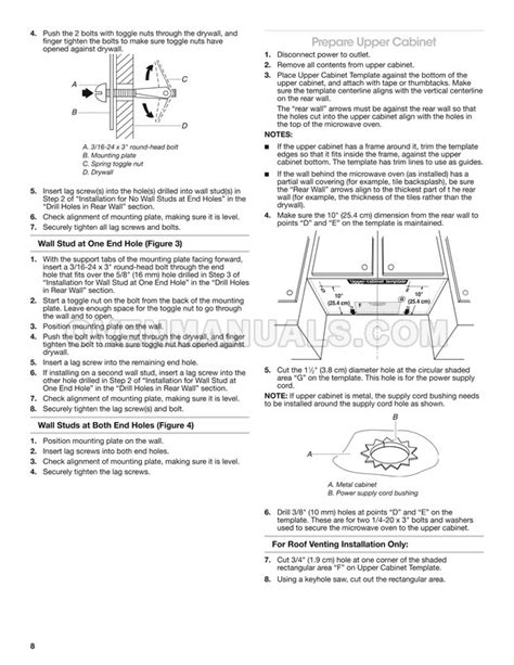 Whirlpool WMH31017HZ Microwave Oven Installation Instructions