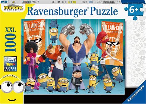 Ravensburger 12915 Minions 2 The Rise of Gru 100 Jigsaw Puzzle with ...