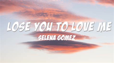 Lose you to love me_ Selena Gomez ( Acoustic Lyrics) - YouTube