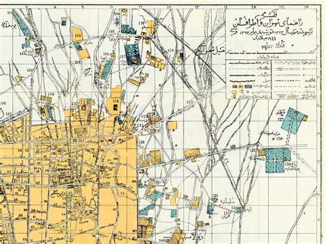 Tehran Map Vintage Tehran Poster Map Tehran Wall Map Travel - Etsy