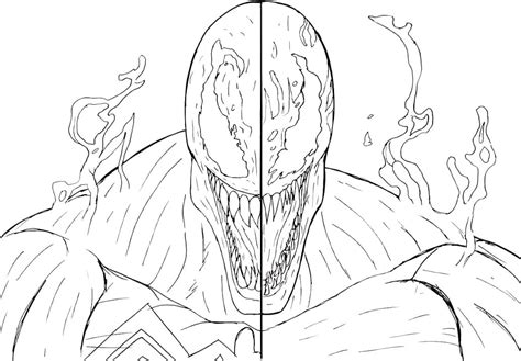 Carnage and Venom Coloring Page - Free Printable Coloring Pages for Kids