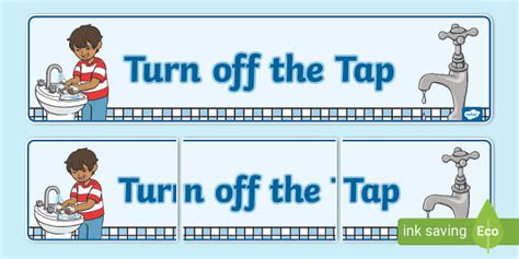 Turn off the Tap Display Banner (teacher made) - Twinkl