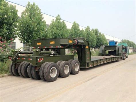 Special Transportation 150 ton lowboy Heavy Haul Trailers with 4 lines 8 axles